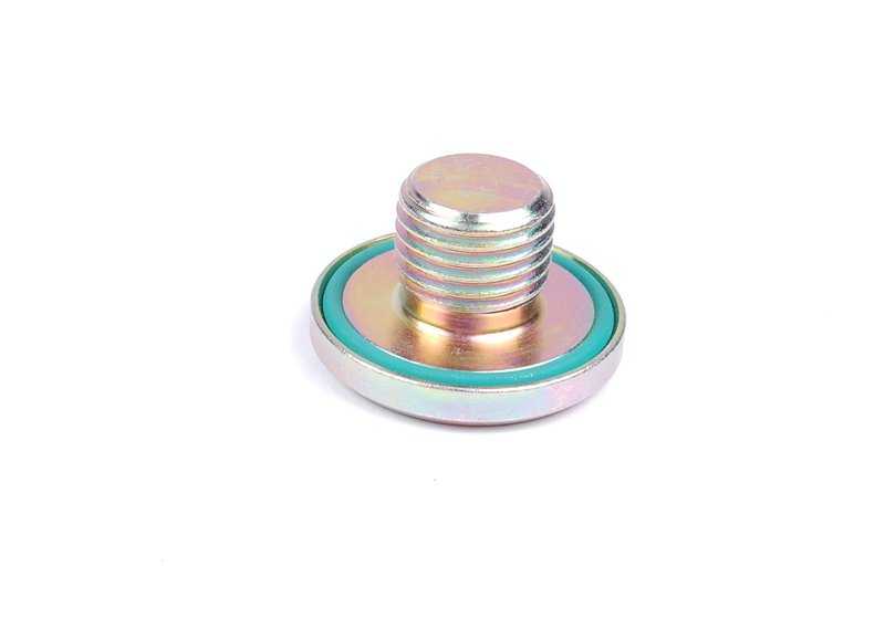 Tornillo de cierre OEM 24117507555 para BMW E46, E39, E38, E85. Compatible con cajas de cambio automáticas y componentes de transmisión. Original BMW.