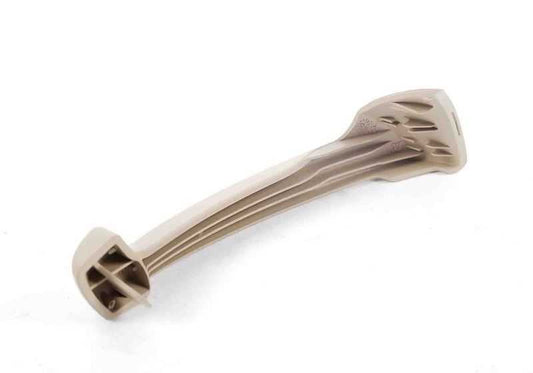 Guía cinturón de seguridad derecha OEM 52107165350 para BMW Z4 E85, E86. Color beige. Pieza original BMW.