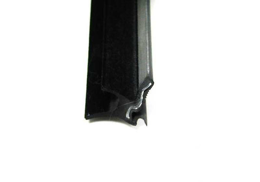 Left outer window channel seal for BMW E30 (OEM 51221913069). Original BMW.