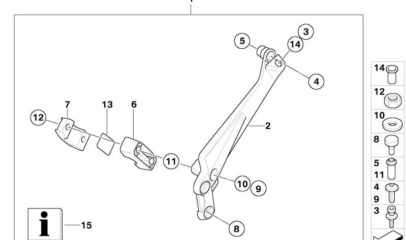 Casquillo guía OEM 46547684696 para BMW Motorrad R 850 RT, R 1100 GS, R 1100 R, R 1100 RS, R 1100 RT, R 1150 GS, R 1150 R, R 1150 RS, R 1150 RT. Original BMW Motorrad.