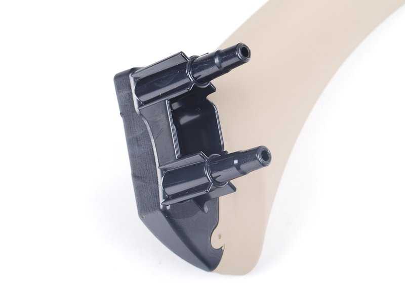 Soporte manilla izquierda beige OEM 51417230853 para BMW Serie 3 E90, E91, E90 LCI, E91 LCI. Original BMW.