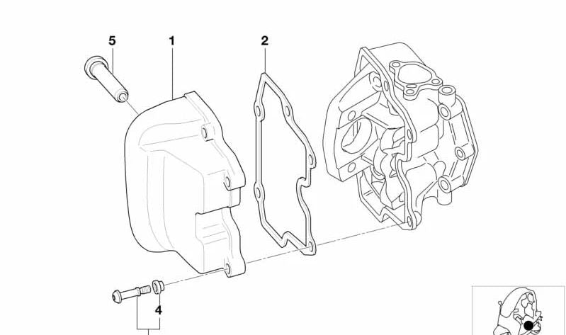 Junta tapa balancines OEM 11127651441 para BMW Motorrad C1 (C101) modelos 119 1Zy con cambio automático (2000-2002). Recambio original BMW Motorrad.