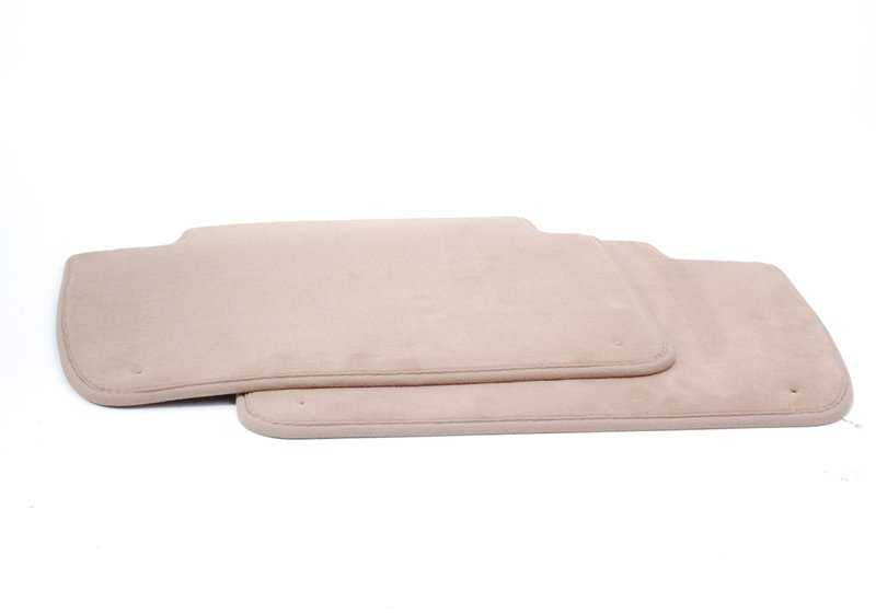 Alfombrillas exteriores velours beige OEM 51478266754 para BMW Serie 3 E46 (325i xDrive, 330d xDrive). Original BMW.