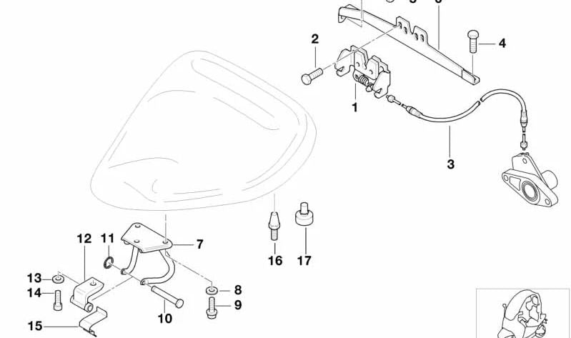 Sechskantschraube mit Flansch für BMW 1er E81, E82, E87, E88, F20, F21, 2er F22, F23, F87, G42, G87, 3er E90, E91, E92, E93, F30, F31, F34, F80, G20, G21, G80, 4er F32, F33, F36, F82, G22, G23, G26, G82, i01, X1 E84, X3 F25, X4 F26, Z4 E89