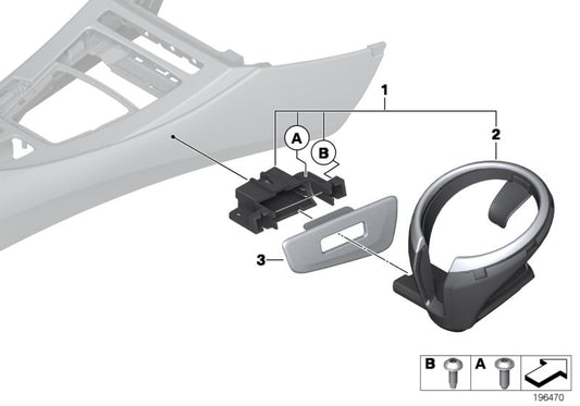 Embellecedor color rojo coral OEM 51169181372 para BMW Z4 E89 {sDrive18i, sDrive20i, sDrive23i, sDrive28i, sDrive30i}. Original BMW.