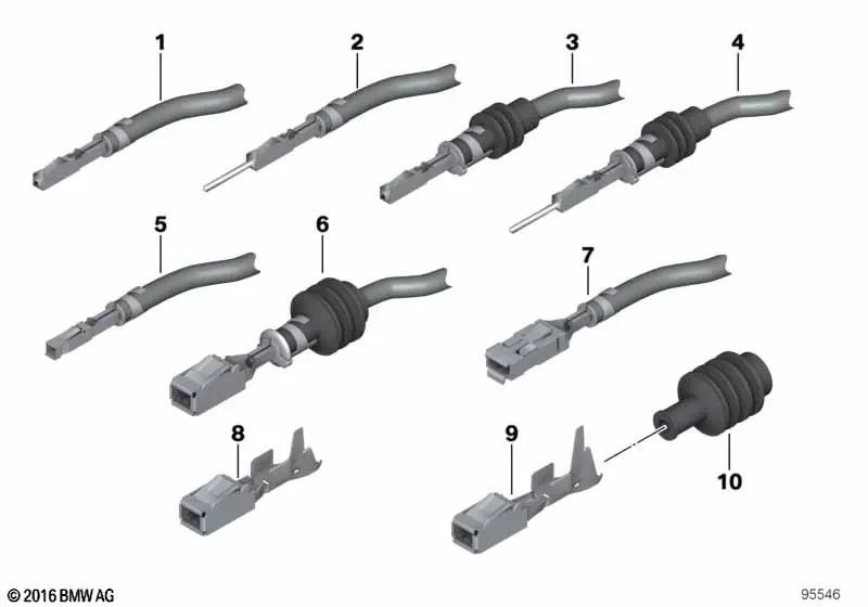 MQS ELA Plug contato com BMW 1 E81, E82, E87N, E88, F20, F21, F52, Série 3 E36, E46, E90, E91, E91, E92, E93, F30, F31, F34, F35, G20, G20, G20, G20 , G20, G21, G80, Série 4 F32, Série 5 E39, E60, E61, F07, F10, F11, F18, F90, G30, G31, G38, Série 6 E6 E6