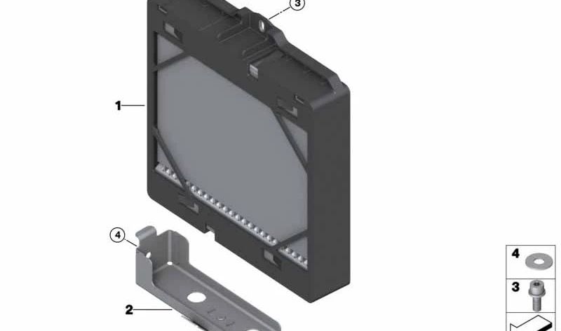 Radiador de refrigerante derecho OEM 17112284604 para BMW F87 M2, F80 M3, F82/F83 M4. Compatible con versiones CS y Competition con motor S55. Original BMW.
