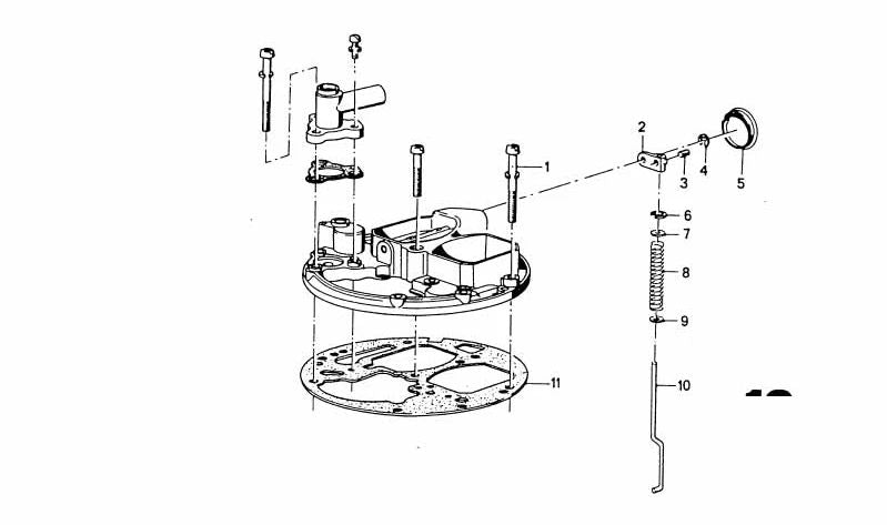 Junta de estanqueidad OEM 13111259585 para BMW E12. Original BMW.