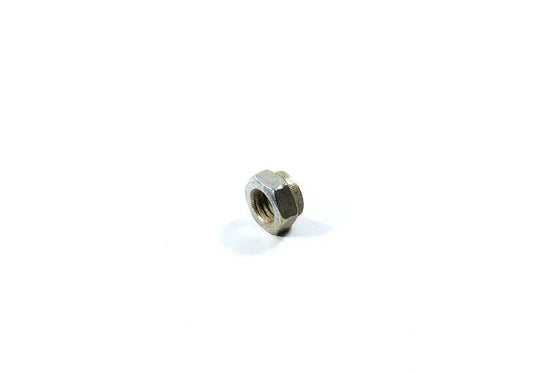 Self-locking hexagonal nut for BMW E21, E30, E36, E12, E28, E34, E24, E23, E32, E38, E31 (OEM 07129922716). Genuine BMW