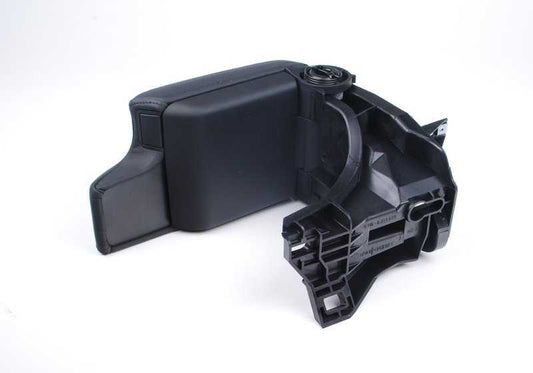 Reposabrazos central de cuero negro OEM 51168238223 para BMW Serie 3 E46 (todos los modelos compatibles). Original BMW.