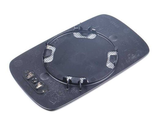 Cristal retrovisor izquierdo calefactable plano OEM 51168250436 para BMW E46, E39. Repuesto original BMW.