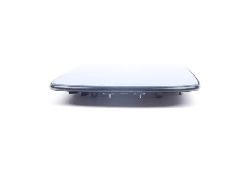 Cristal retrovisor izquierdo calefactable plano OEM 51168250436 para BMW E46, E39. Repuesto original BMW.
