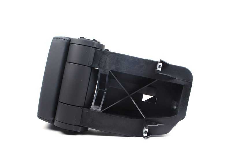 Reposabrazos central de cuero negro OEM 51168238223 para BMW Serie 3 E46 (todos los modelos compatibles). Original BMW.