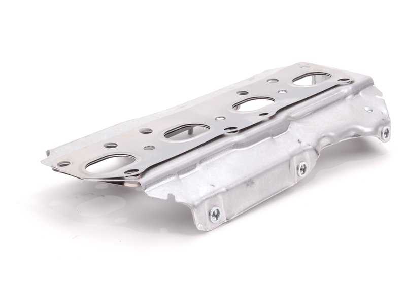 Junta con chapa de calorífugo OEM 11627626106 para MINI R56, R56 LCI, Clubman R55, Cabrio R57, Coupé R58, Roadster R59, Countryman R60, Paceman R61... y más. Original MINI.