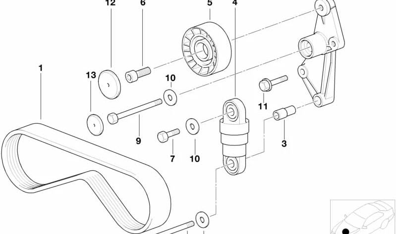 M8x85 Vis hexagonale OEM 07119902180 pour BMW E36, E34, E39, E38, Z3. BMW d'origine. Idéal pour l'assemblage dans les systèmes de climatisation et autres composants du moteur.