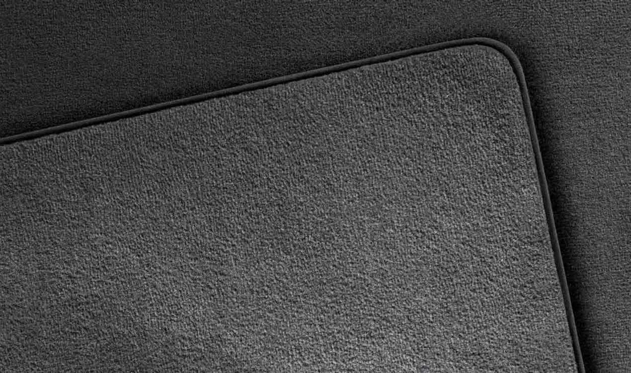 Juego de alfombrillas de velours antracita OEM 51477007313 para BMW Serie 3 E46 Convertible (11/1998 - 08/2006). Original BMW.