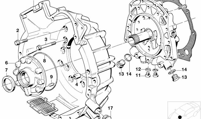 Tapón de cierre OEM 21111225047 para BMW E30, E12, E28, E34, E24, E23, E32 y Z1. Compatible con varias cajas de cambio Getrag. Original BMW.