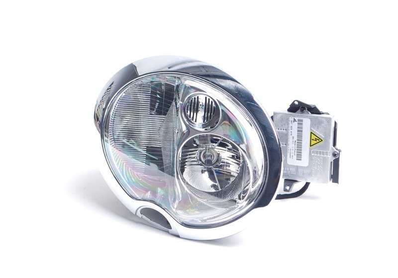 Faro de xenón izquierdo OEM 63126933839 para MINI R50, R53. Original MINI.