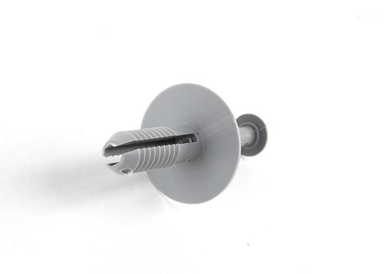Remache plástico gris OEM 51118174184 para BMW E87, E87N, E36, E46, E90, E90N, E91, E91N, G80, G80N, G81, G81N, G22, G22N, G23, G23N, G26, G26E, G26F, G26N, G82, G82N, G83, G83N. Original BMW.