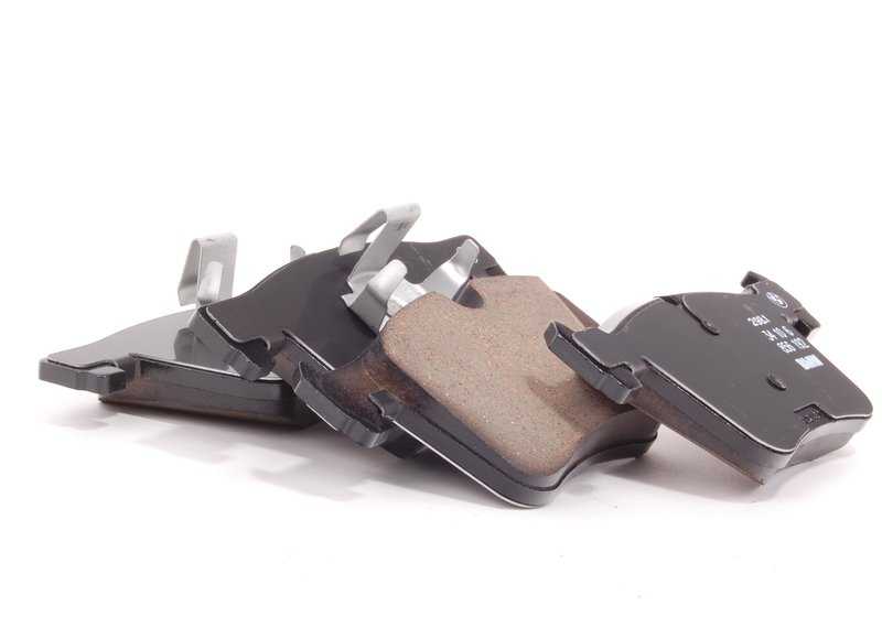 Juego de pastillas de freno OEM 34106856191 para BMW Serie F25 (X3), F26 (X4). Original BMW.