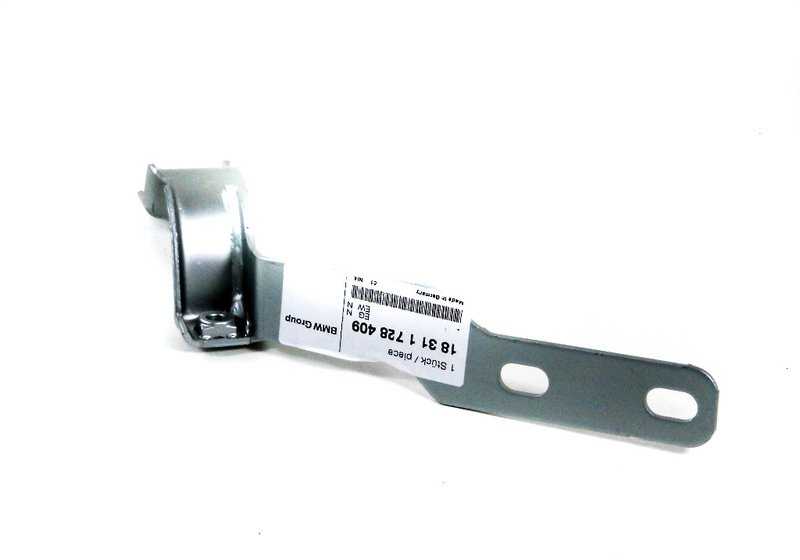 Soporte del sistema de escape OEM 18311728409 para BMW E36. Pieza original BMW. Ideal para fijar correctamente el escape bajo el vehículo. Compatible con versiones que montan transmisión 5HP18/THMR1.