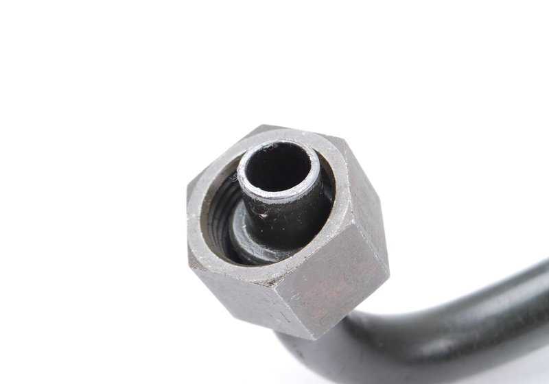 Tubería de refrigeración de aceite con conexión roscada OEM 17221712245 para BMW E34, E32. Original BMW.
