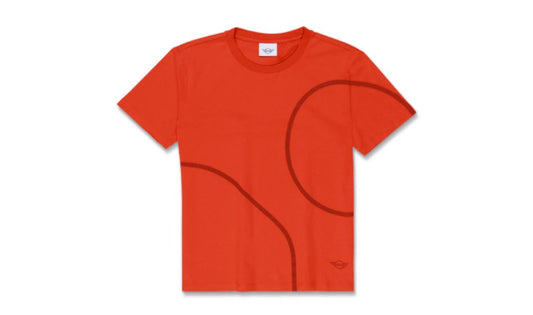 Camiseta Outline Print Rebel Red talla XL OEM 80145B31FF6 para BMW y MINI. Original MINI.