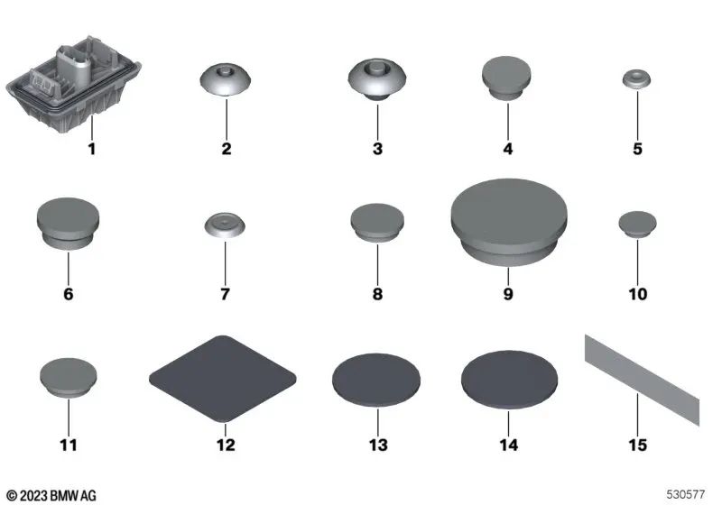 Lámina estanqueizada OEM 07147472364 para BMW G42, G20, G80, G21, G22, G82, G26, i4, iX... y más. Original BMW.