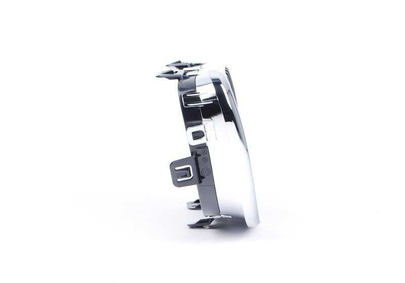 Rejilla de adorno con marco cromado derecho OEM 51137166440 para BMW E81, E87 LCI, E82, E88. Original BMW.