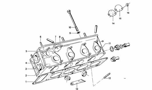 Gefangenenschraube M10x47 OEM 11121259215 für BMW E30, E34, E36, E46, E90, E91, E92, E93, F10, F20, F30, F32, F80, X1, X3, X5, Z3, Z4 und mehr. Original BMW.