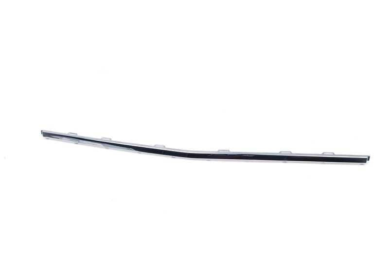 Embellient support Chromine registration OEM 51117135534 for BMW E65, E66. Original BMW.