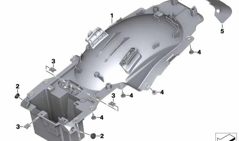 Portaequipajes trasero OEM 46628567806 para motos BMW K1600 Bagger (K61). Original BMW Motorrad.