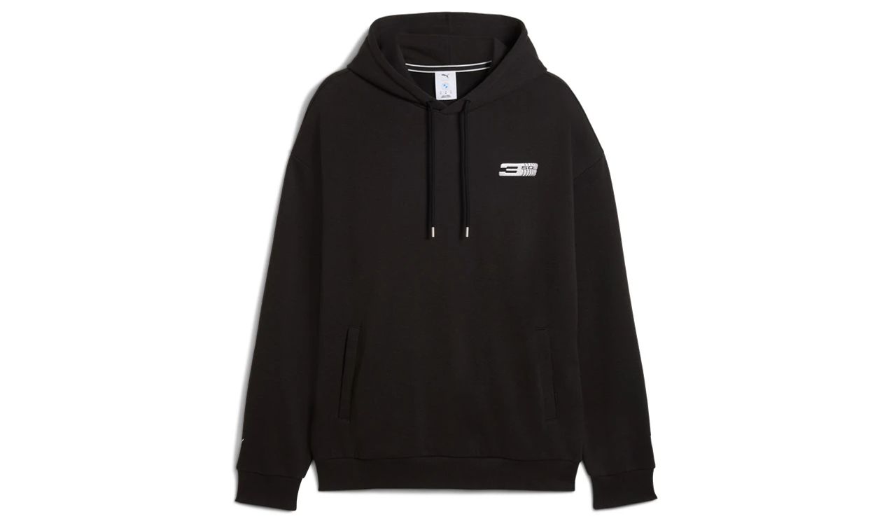 Sudadera con capucha negra 50 aniversario BMW Serie 3 para BMW. Original BMW.
