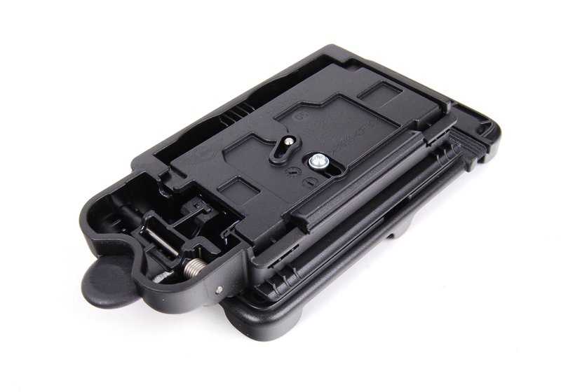Soporte para smartphone OEM 51169813165 para MINI R60, R61, F55, F56, F57, Clubman F54, Countryman F60. Original MINI. Ideal para llevar el móvil de forma segura en el interior del vehículo.