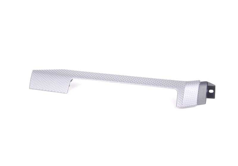 Moldura decorativa aluminio interior central OEM 51457895411 para BMW E46. Original BMW.