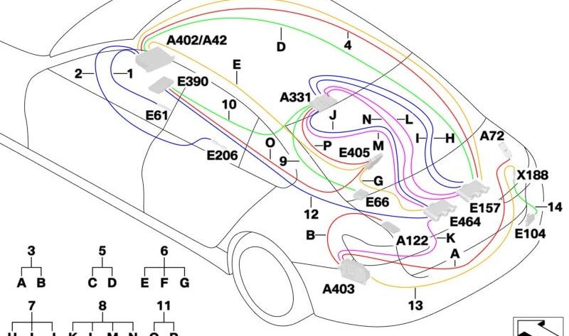 Antenna Repair Module OEM 61115A23093 for BMW G23, G83. Original BMW