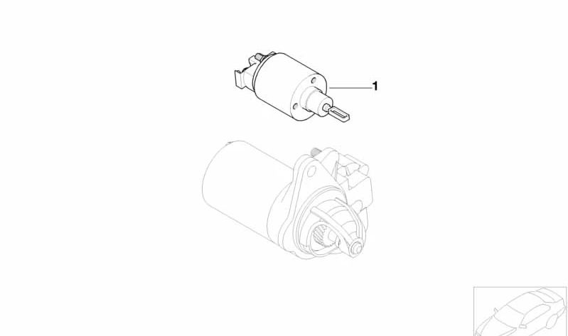 Contact électrique OEM 12411517332 pour Mini R50 Cooper, R50 One, R52 Cabrio ... et plus. Mini d'origine.