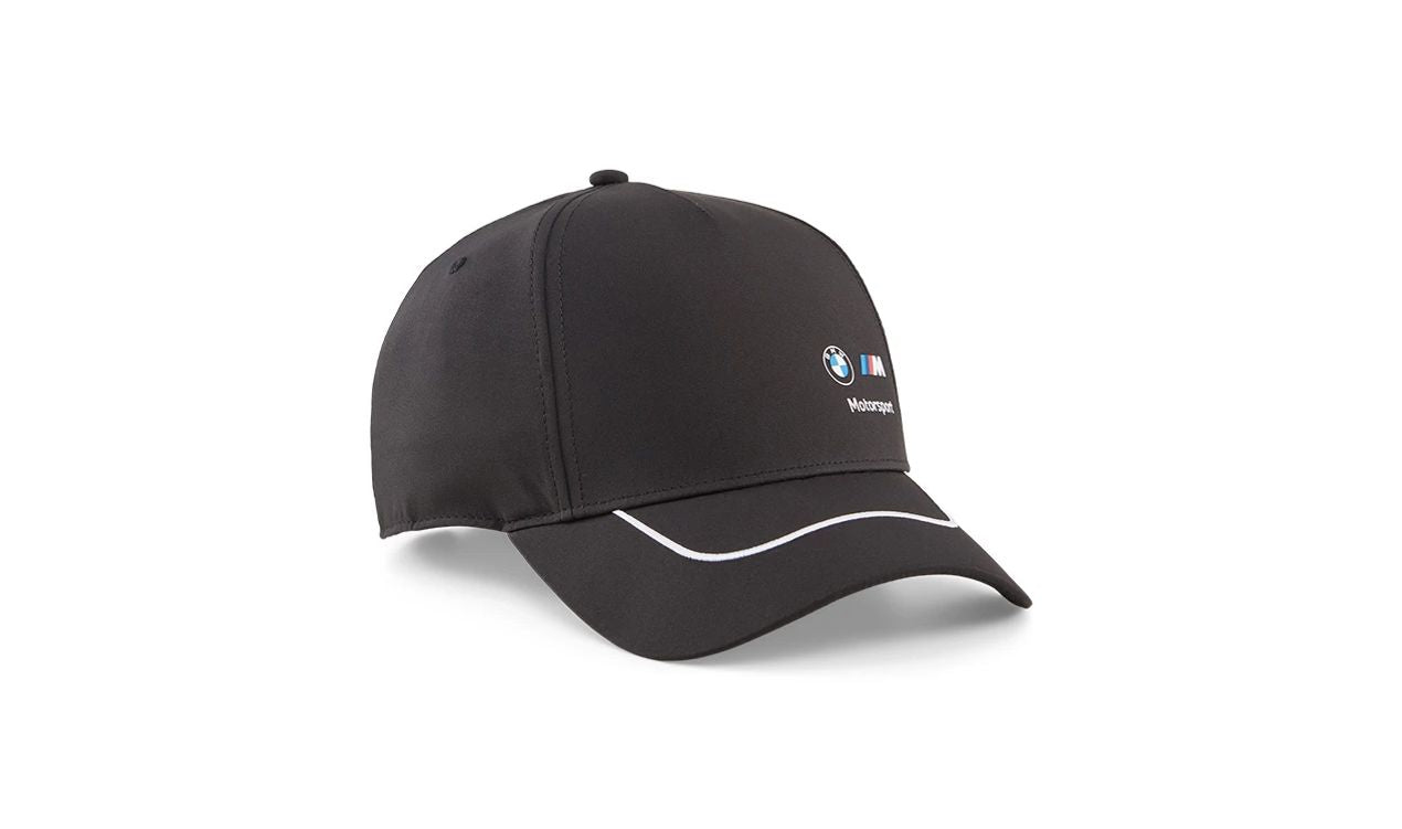 Gorra BMW Motorsport negra talla única OEM 02478801 para PUMA. Válido para BMW. Original BMW.