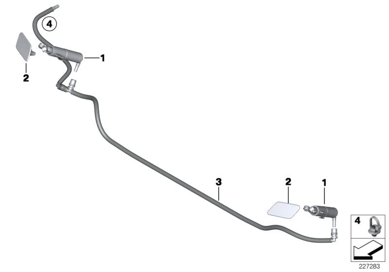 Juego de tapas imprimadas OEM 51117338567 para BMW X4 F26 (todos los modelos: xDrive20d, xDrive20i, M40i). Accesorio original BMW.