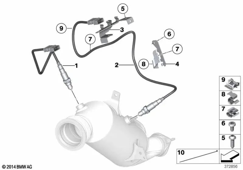 Moldura dianteira esquerda OEM 51717010104 para BMW Série 1 E82, F20, Série 3 F30, Série 5 F10... e muito mais. BMW genuíno.