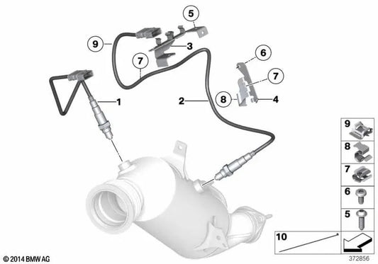 Zierleiste vorne links OEM 51717010104 für BMW 1er E82, F20, 3er F30, 5er F10... und mehr. Original BMW.
