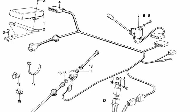 Cable cuentakilómetros inferior OEM 62121368083 para BMW E12 (520, 528, 525) con motores M20 y M30. Compatible con cajas manuales y automáticas (1973–1981). Original BMW.