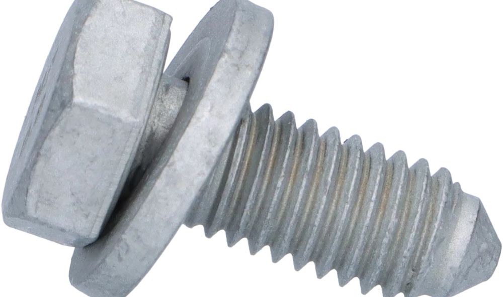 Tornillo hexagonal con arandela OEM 33326760345 para BMW E46, E83. Original BMW.