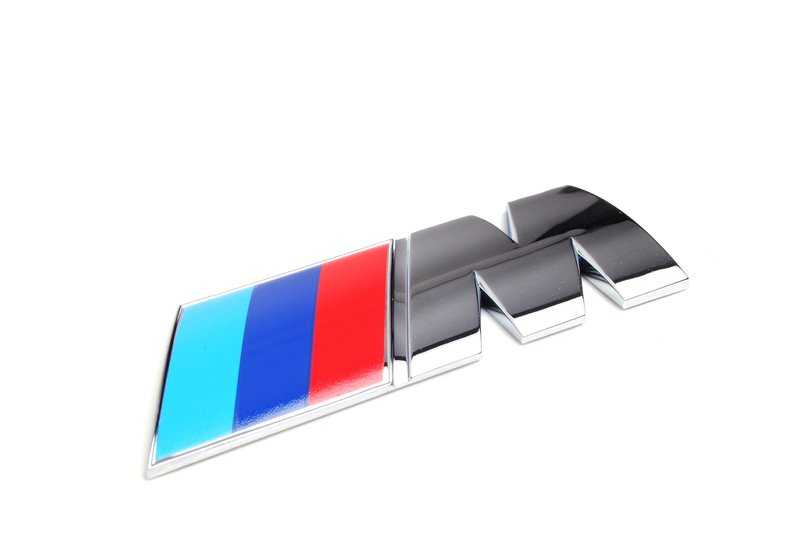 Emblem "M" adhesive OEM 51148041425 for BMW Z4 E85 and E86 m (models 3.2 BT91, BT92, BT93, DU91, DU92, DU93). Original BMW piece.
