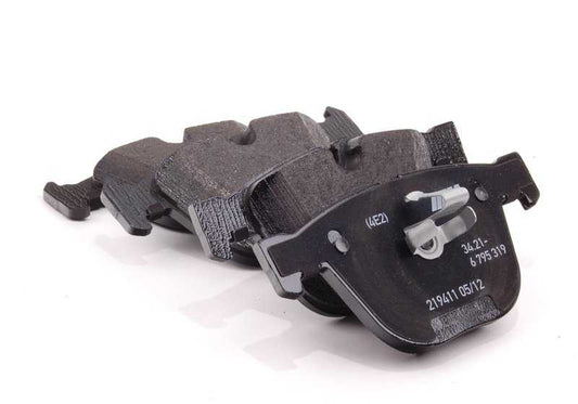 OEM brake pills set 34216794879 for BMW E70, E71, F15, F16, F85, F86. Original BMW.
