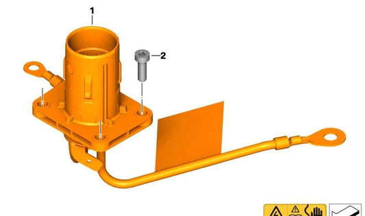 Conexión de alta tensión para cargador OEM 61271539520 para motos BMW C Evolution, CE04. Original BMW Motorrad.