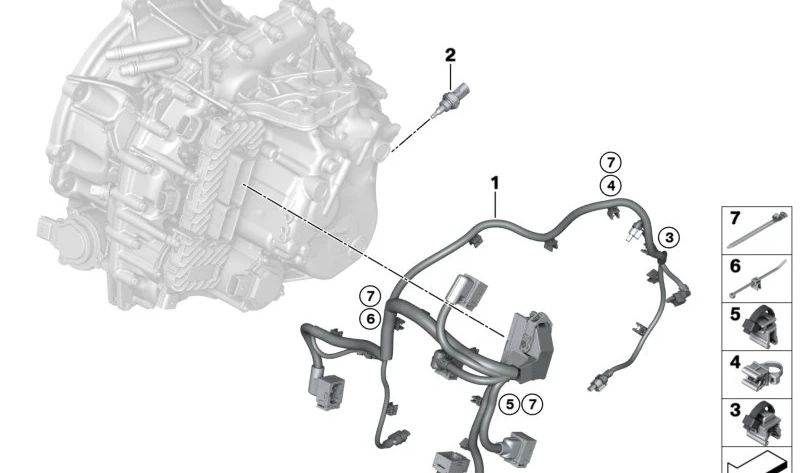 Elektrische Verkabelung OEM 28005A42031 für BMW U06. Kompatibel mit allen U06 -Modellen. Original BMW.