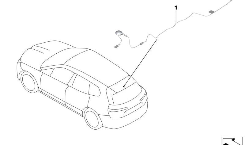 Spoilersonda para BMW I Série I20 (OEM 65209442783). BMW original