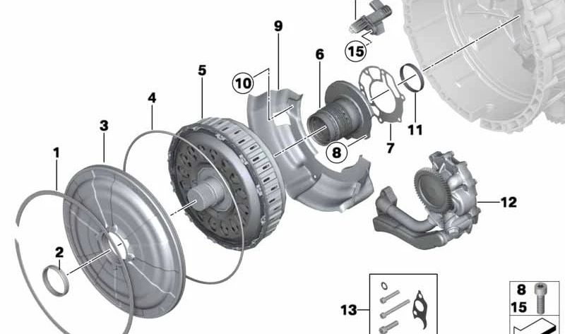 Sensor de revoluciones y temperatura OEM 28107842851 para BMW E82, E88, F87, E90, E92, E93, F80, F82, F83, F10, F06, F12, F13, E89. Original BMW.
