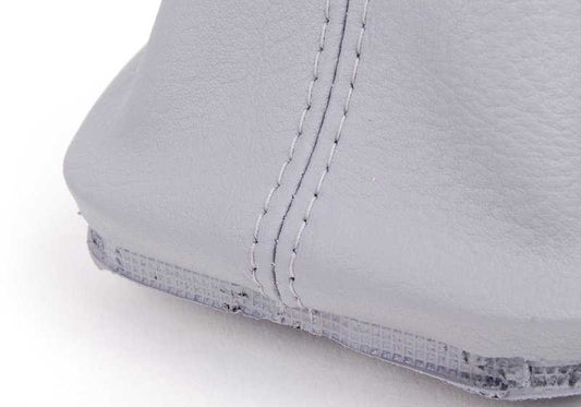 Coat à levier en cuir gris Titanio OEM 25111434531 pour la série BMW 3 E46. BMW d'origine.